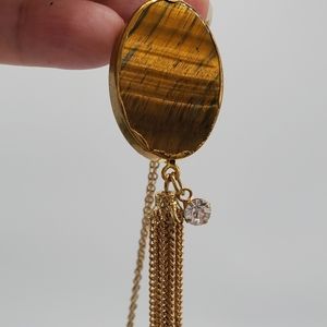 🐈Cat Tiger's Eye Tassel Necklace